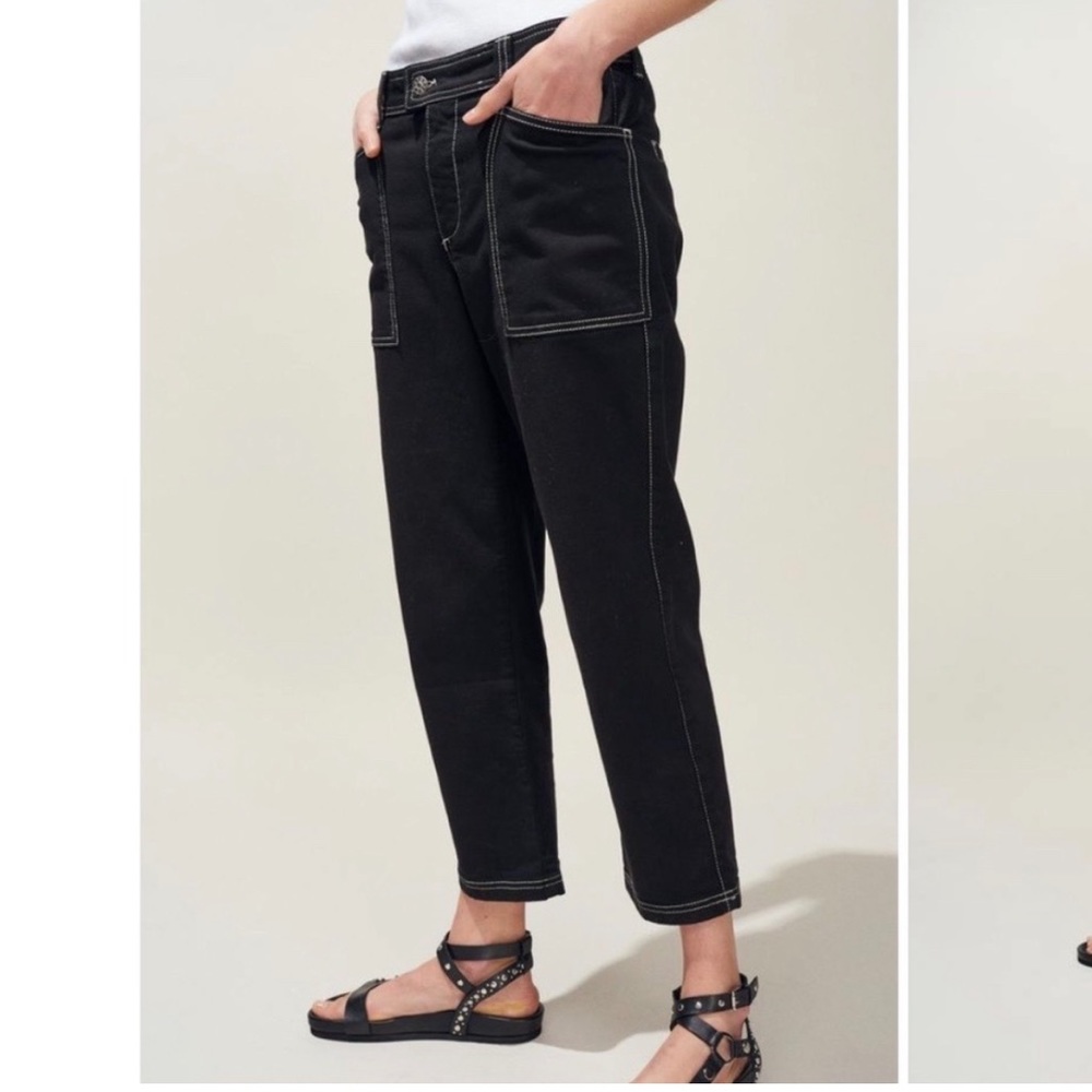 Claudie Pierlot Contrast Stitch Jeans